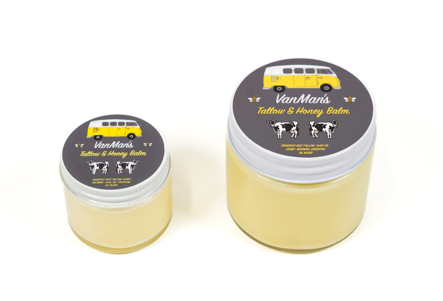 *No Essential Oils* VanMan's Tallow & Honey Balm - Classic - Homeland Harvest