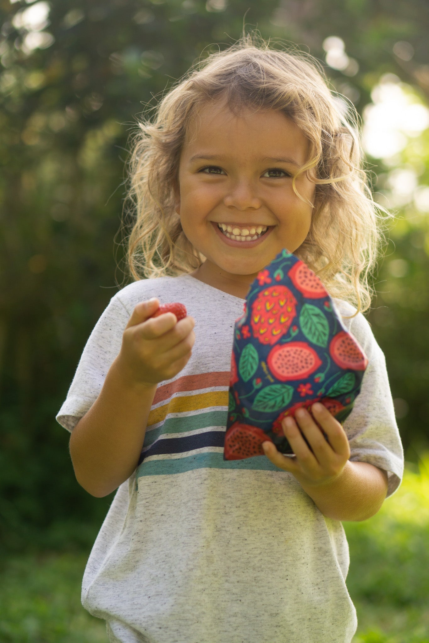 Beeswax Food Wrap - Dragonfruit Print - Homeland Harvest