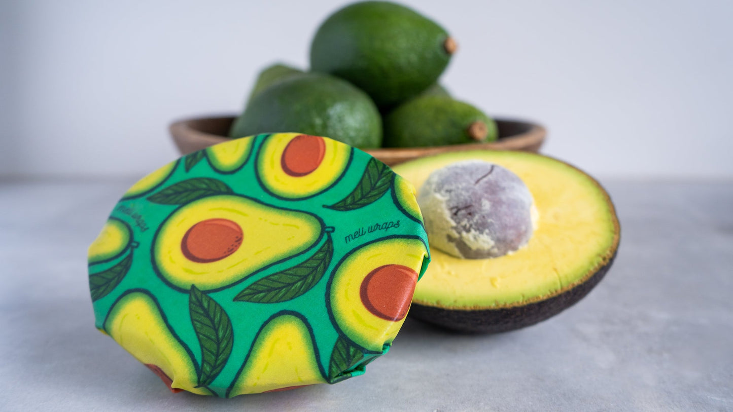 Beeswax Wrap Bulk Roll - Avocado Print - Homeland Harvest