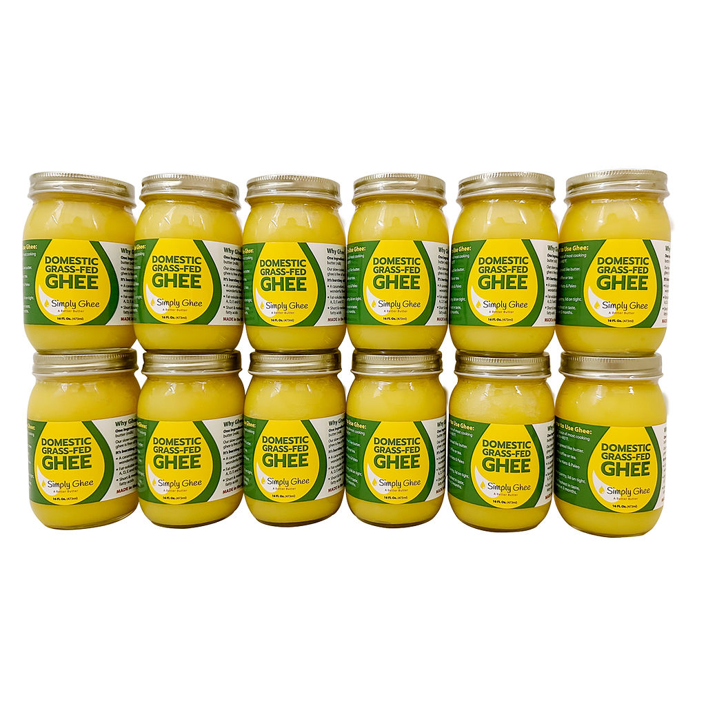 Domestic Grassfed Ghee 16oz - Case of 12 - Homeland Harvest