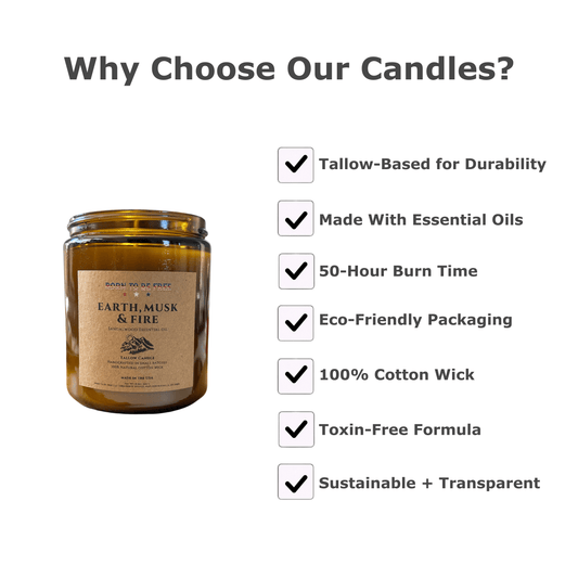 Earth Musk & Fire Tallow Candle