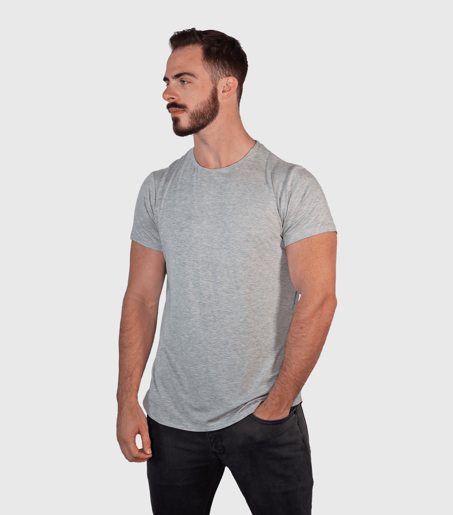 Bamboo Swift Curve-Hem T-Shirt - Sandstone - Homeland Harvest