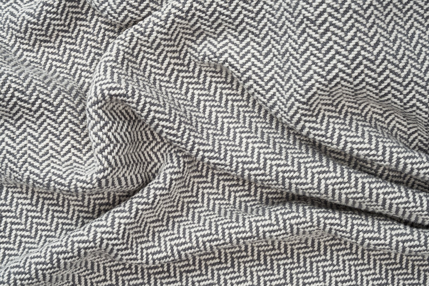 Herringbone Weave Cotton Blanket - Homeland Harvest