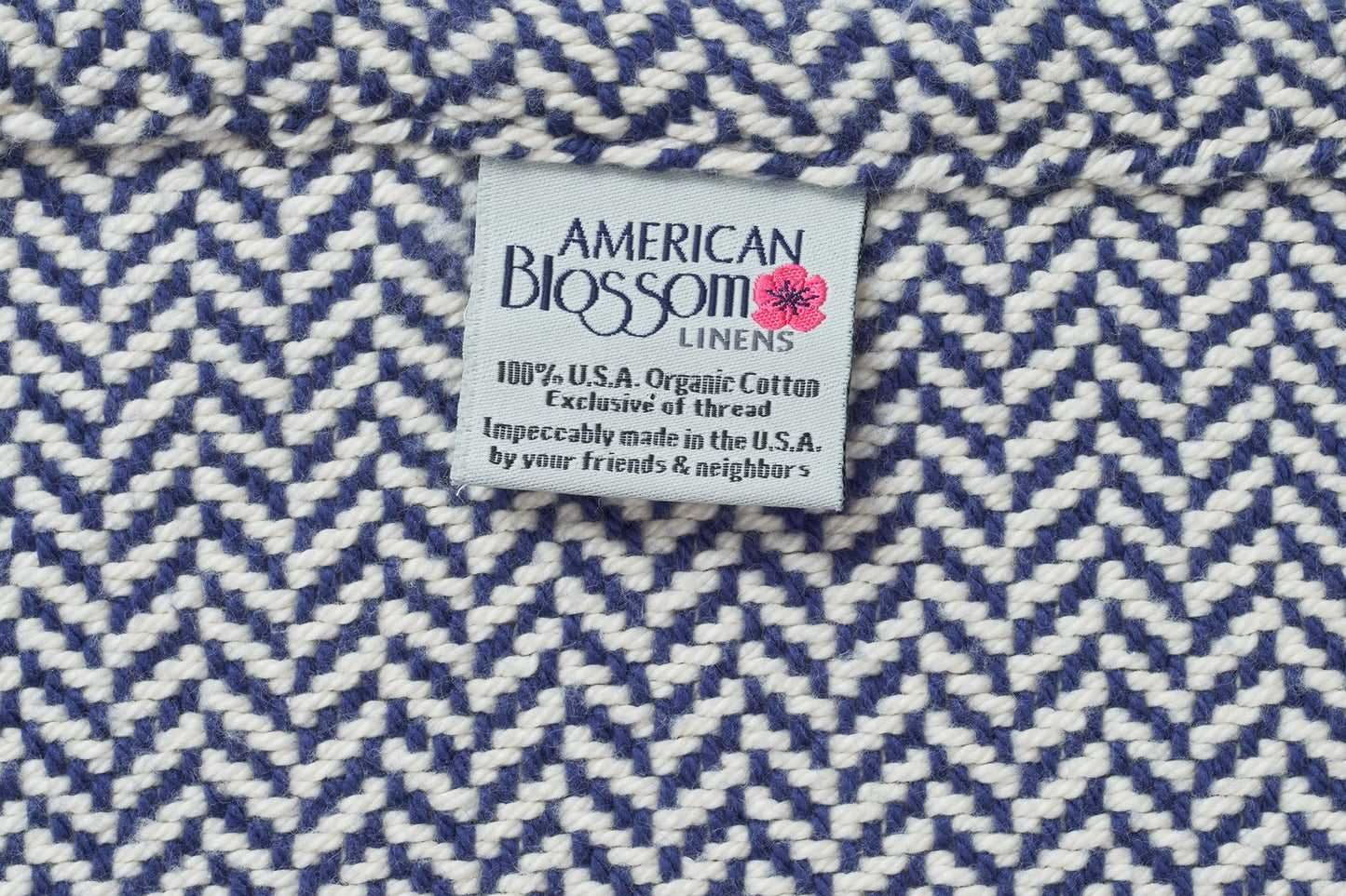 Herringbone Weave Cotton Blanket - Homeland Harvest