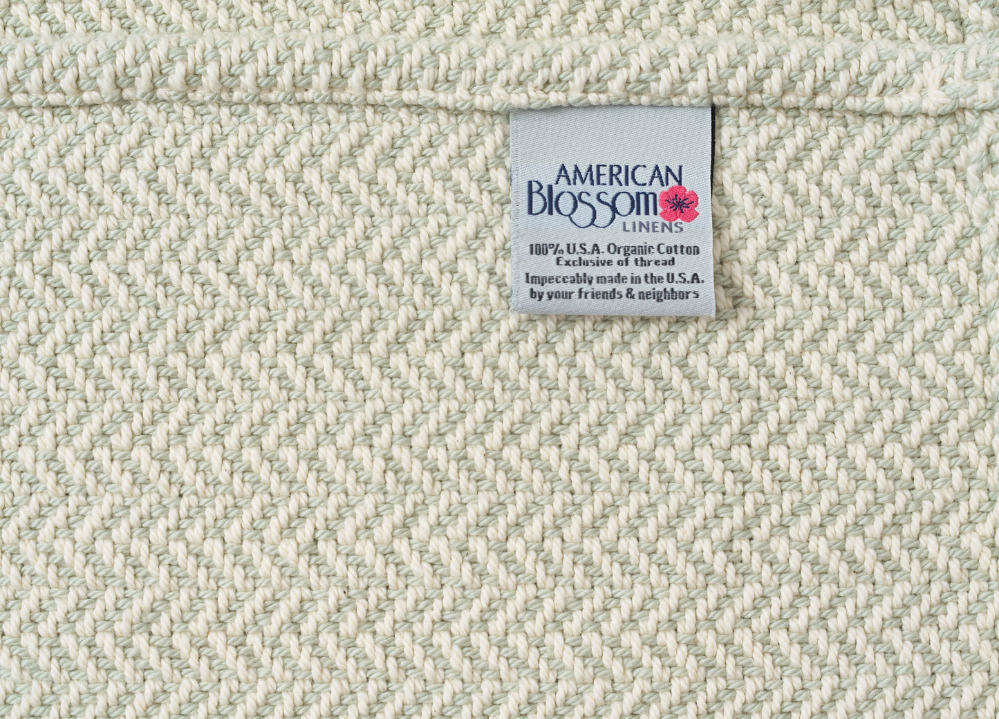 Herringbone Weave Cotton Blanket - Homeland Harvest