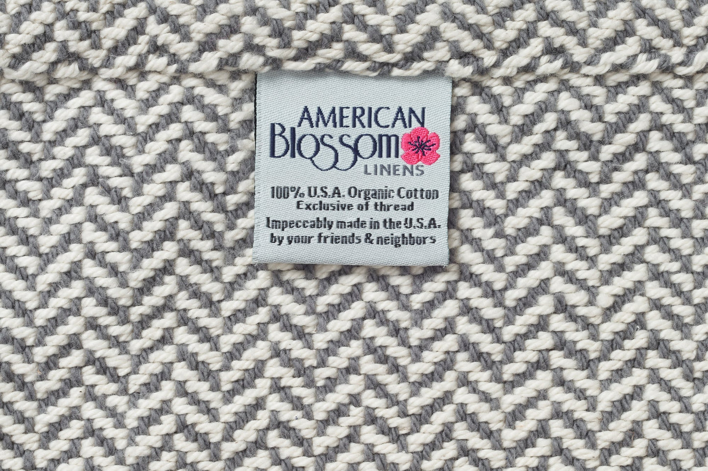 Herringbone Weave Cotton Blanket - Homeland Harvest