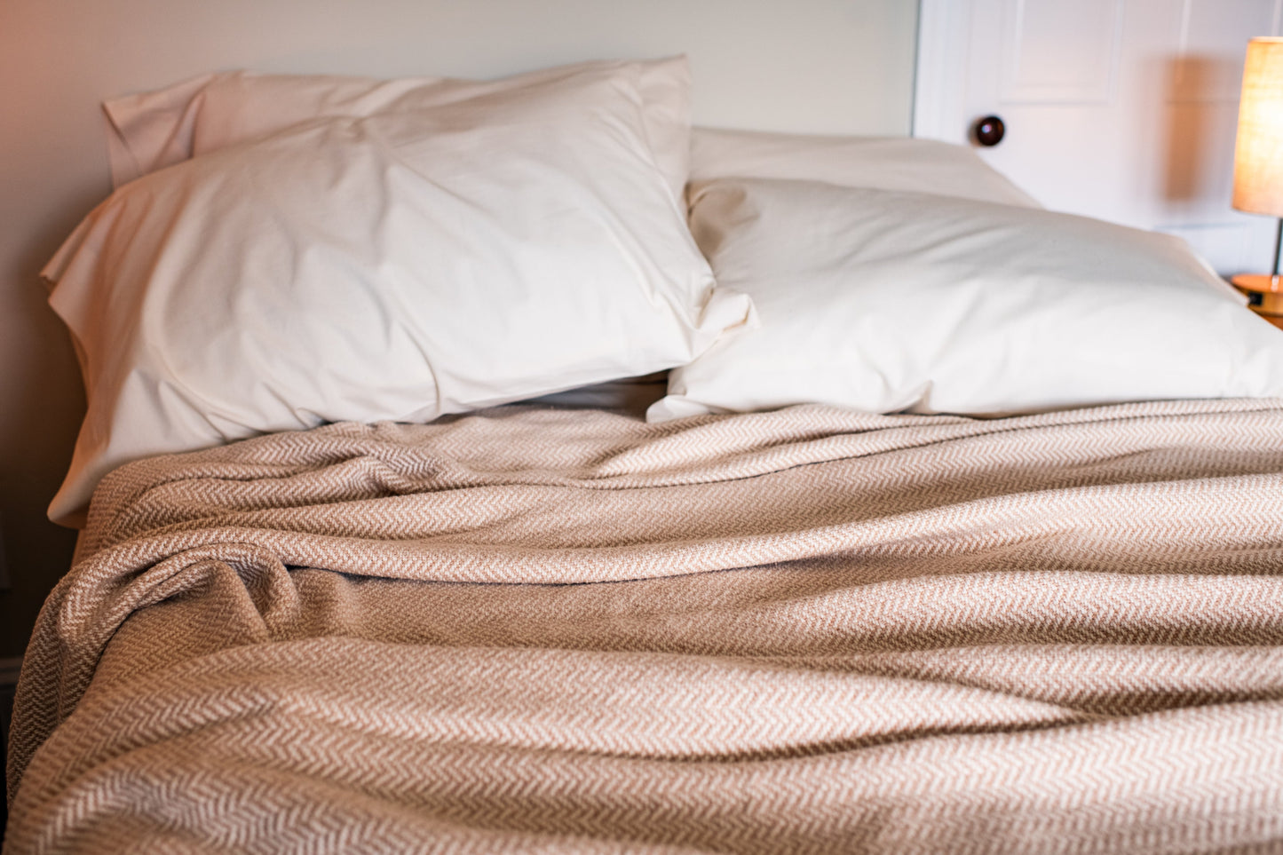 Herringbone Weave Cotton Blanket - Homeland Harvest