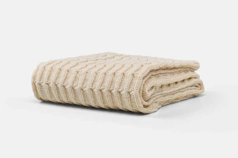 Cotton Knitted Baby Blanket - Homeland Harvest