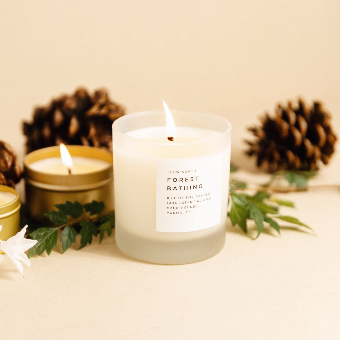 Forest Bathing - Signature Candle (Fir + Pine + Patchouli) - Homeland Harvest