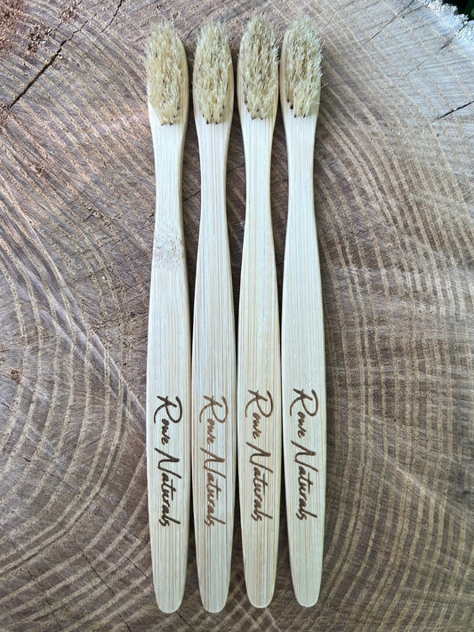 Bamboo and Boar Bristle Toothbrush - Homeland Harvest