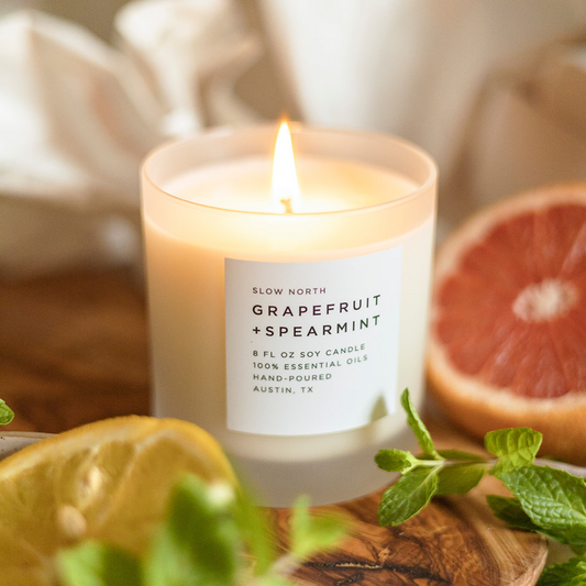 Grapefruit + Spearmint - Signature Candle - Homeland Harvest