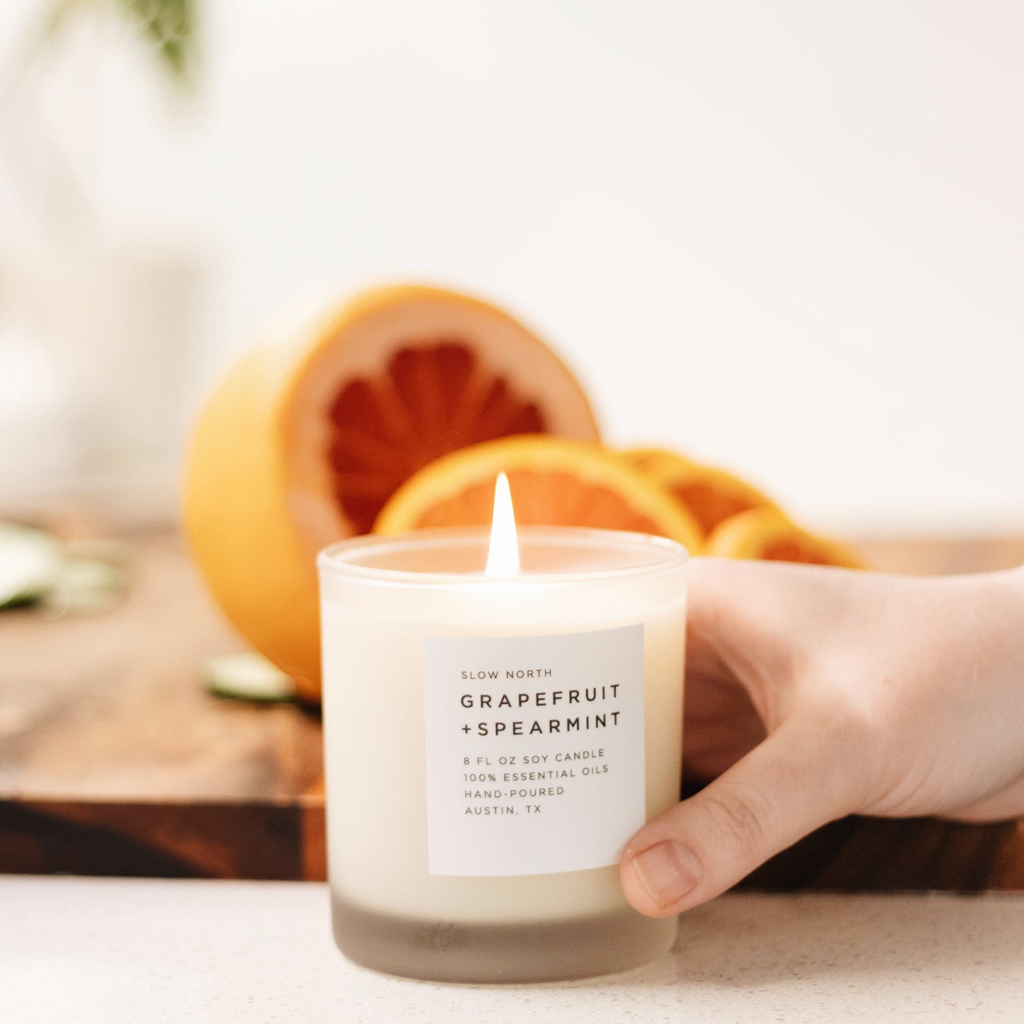 Grapefruit + Spearmint - Signature Candle - Homeland Harvest