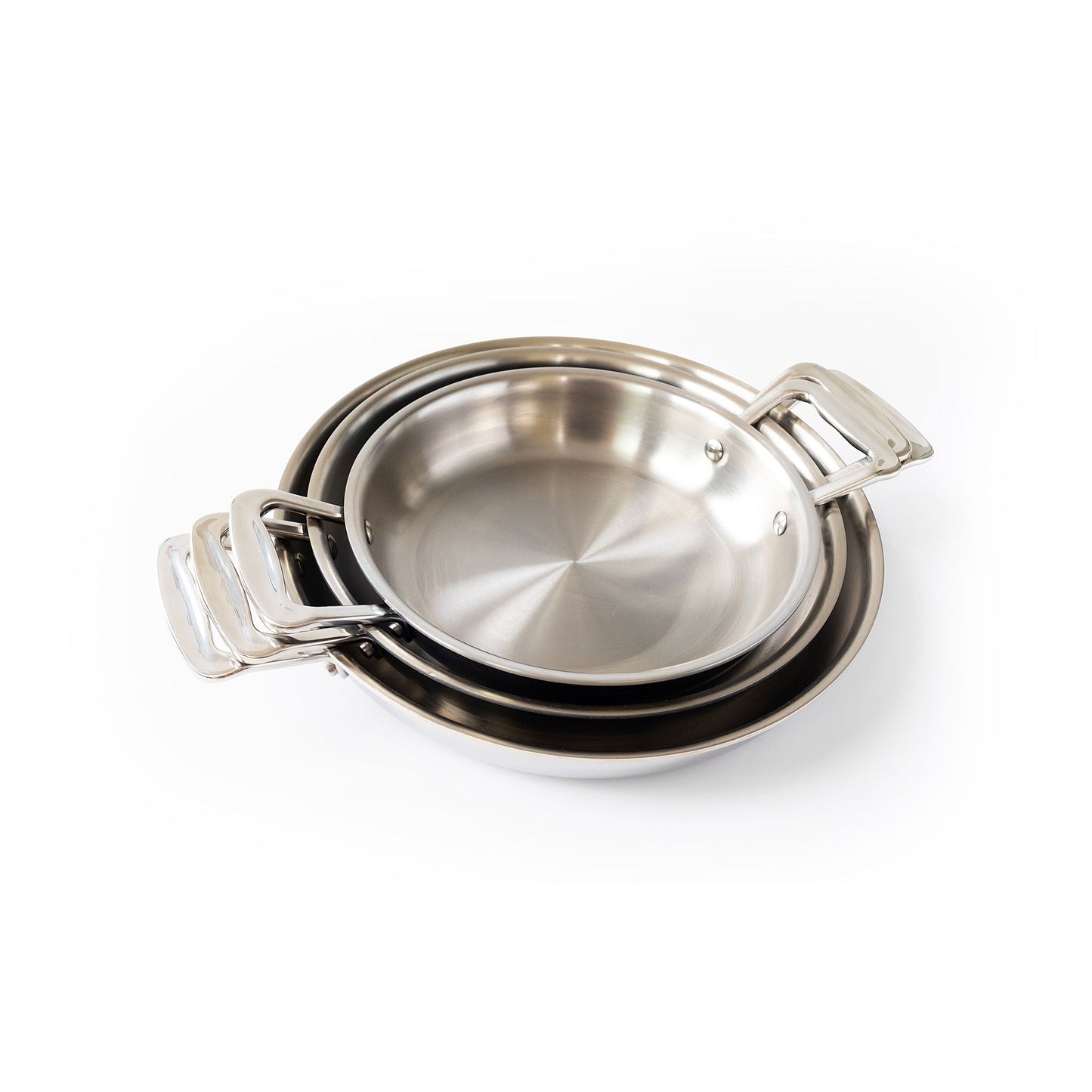 3- Piece Fry Pan Set With Short Handles - Homeland Harvest