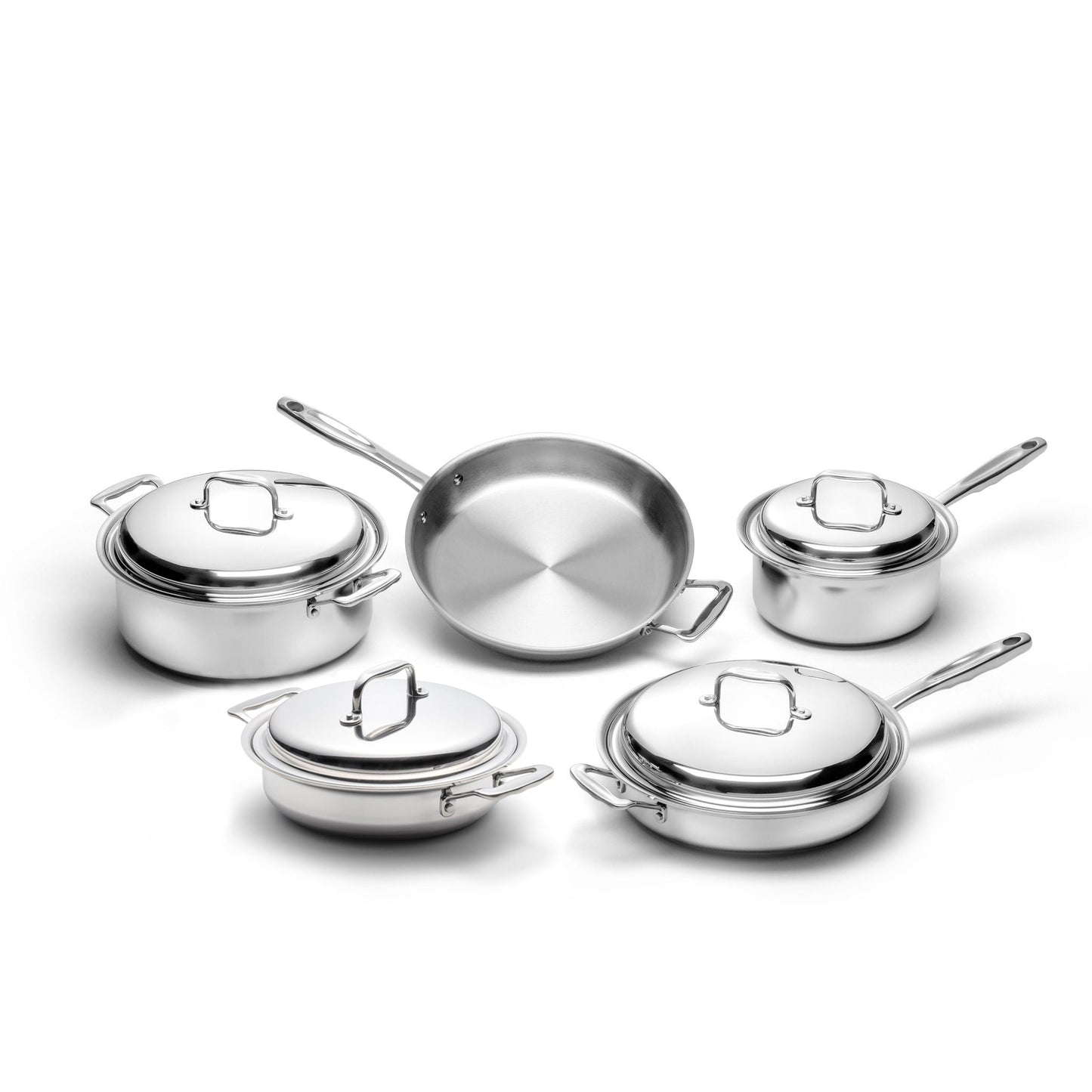 9 Piece Stainless Steel Cookware Set - Homeland Harvest