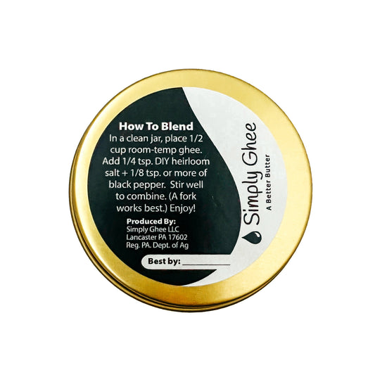 Heirloom Salt + Pepper Ghee DIY Mix - Homeland Harvest