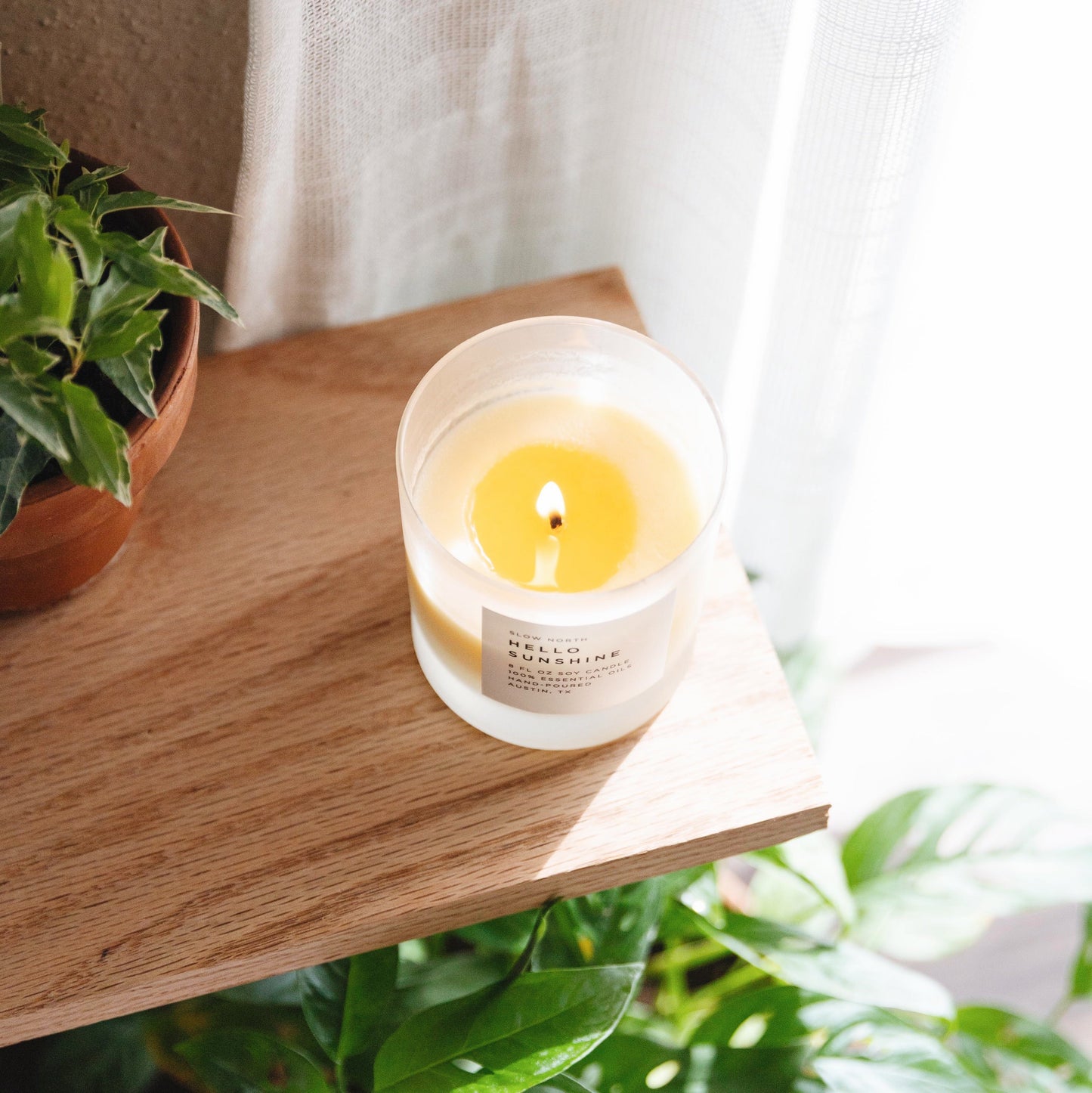 Hello Sunshine - Signature Candle (Grapefruit + Geranium + Lime) - Homeland Harvest