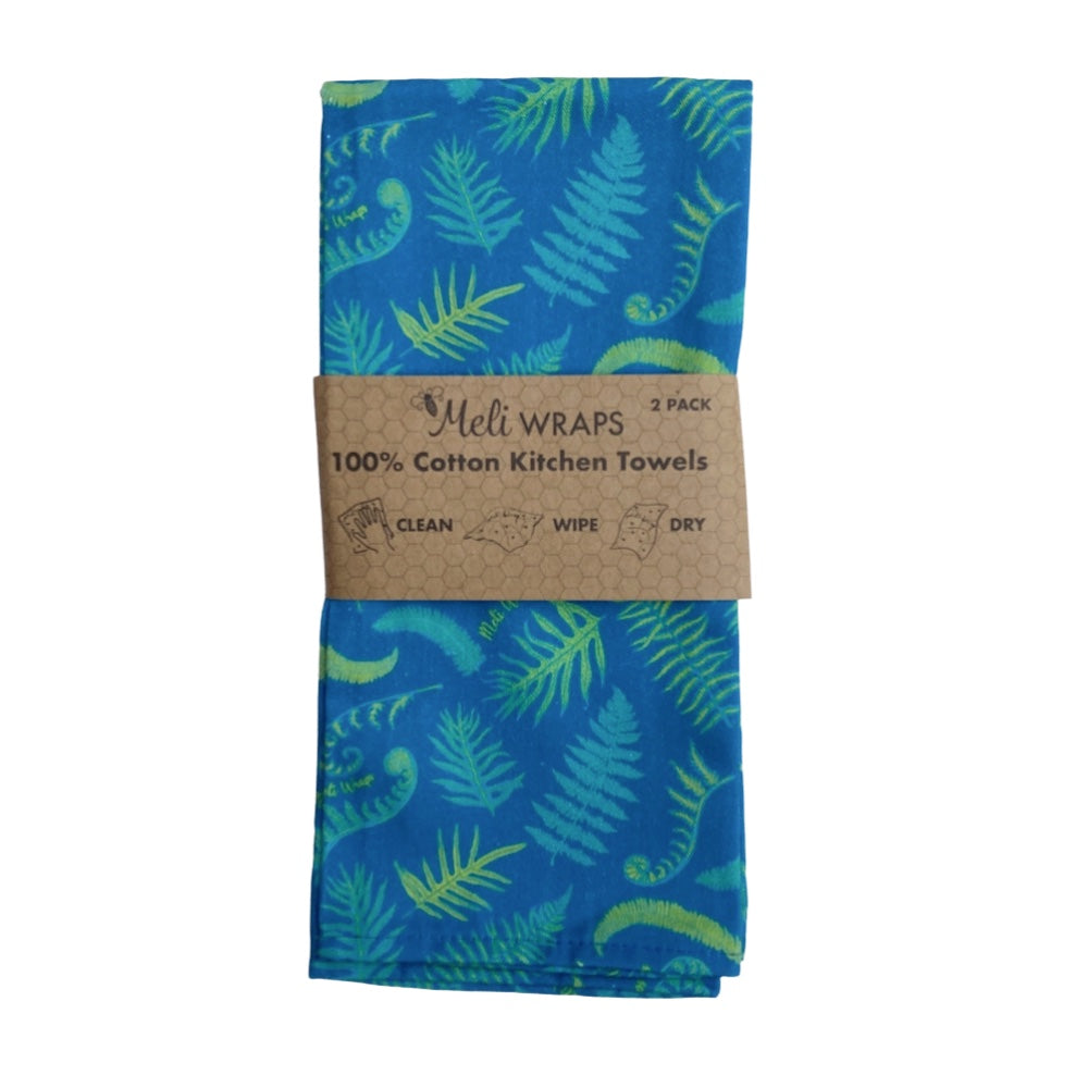 Fern Kitchen Towel Set of 2 100% Cotton - Homeland Harvest
