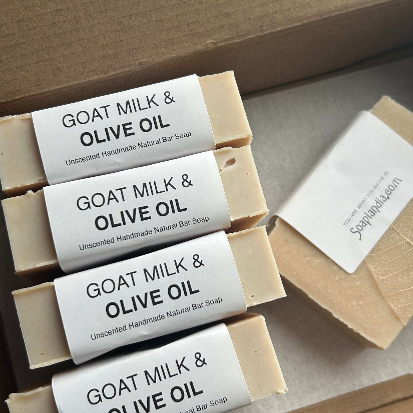 Goat Milk & Olive Oil Bar Soap, Unscented - Homeland Harvest