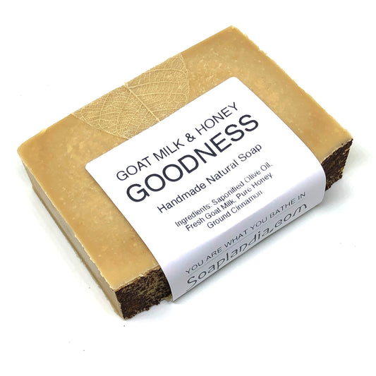 Goat Milk & Honey Goodness Soap, Unscented - Homeland Harvest