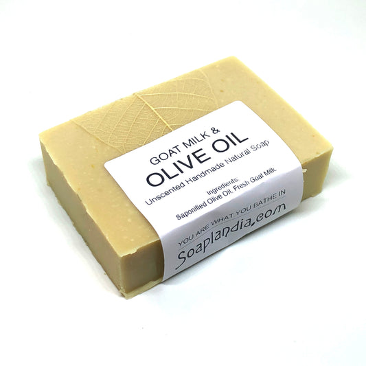 Goat Milk & Olive Oil Bar Soap, Unscented - Homeland Harvest