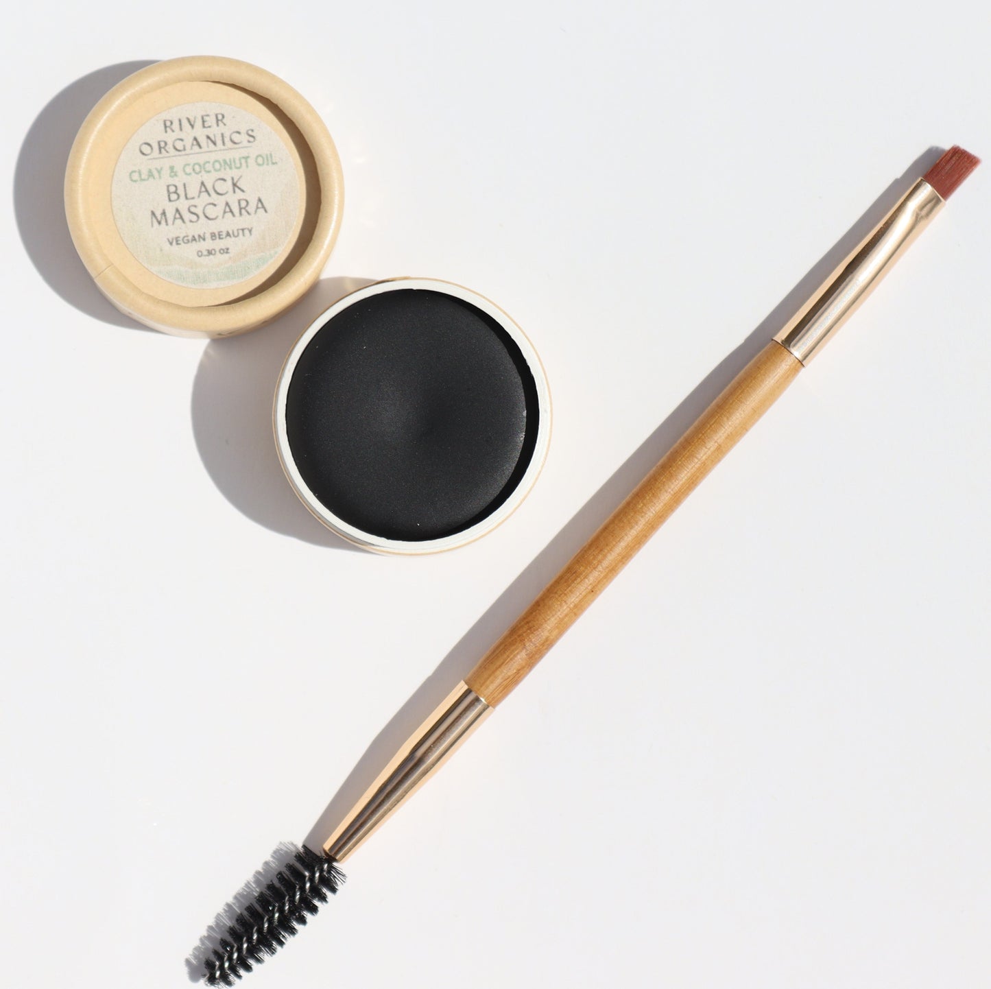Eco-Friendly Double-Sided Bare Wood Brow & Mascara Brush - Homeland Harvest