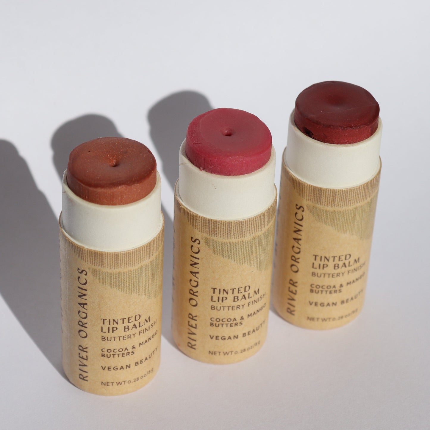 Set of 3 Tinted Vegan Lip Balms - Homeland Harvest