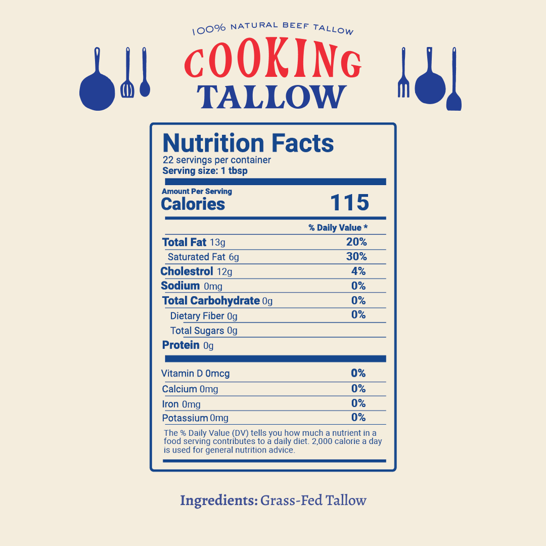Cooking Tallow - 21 oz