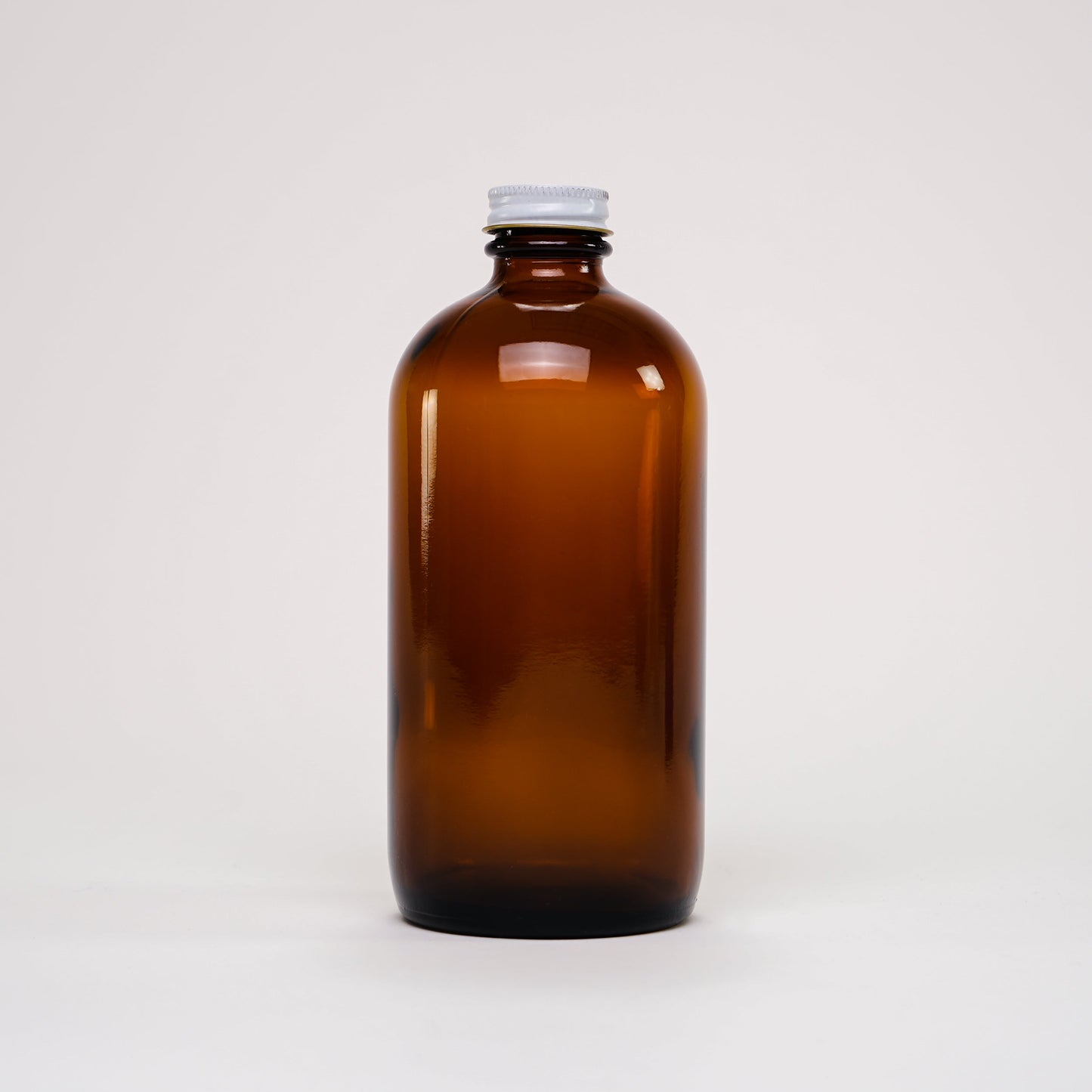 16 oz Amber Glass Keeper Bottle | Metal Cap - Homeland Harvest