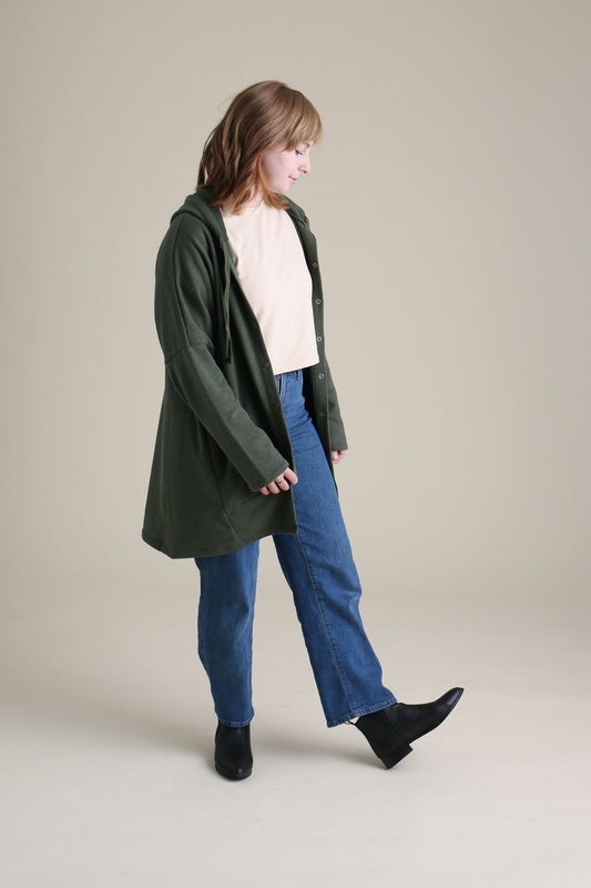Cocoon Coat in Forest