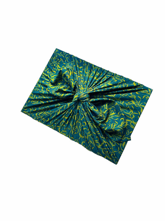 Large Reusable Cloth Furoshiki Gift Wrap | Kelp & Waves - Homeland Harvest
