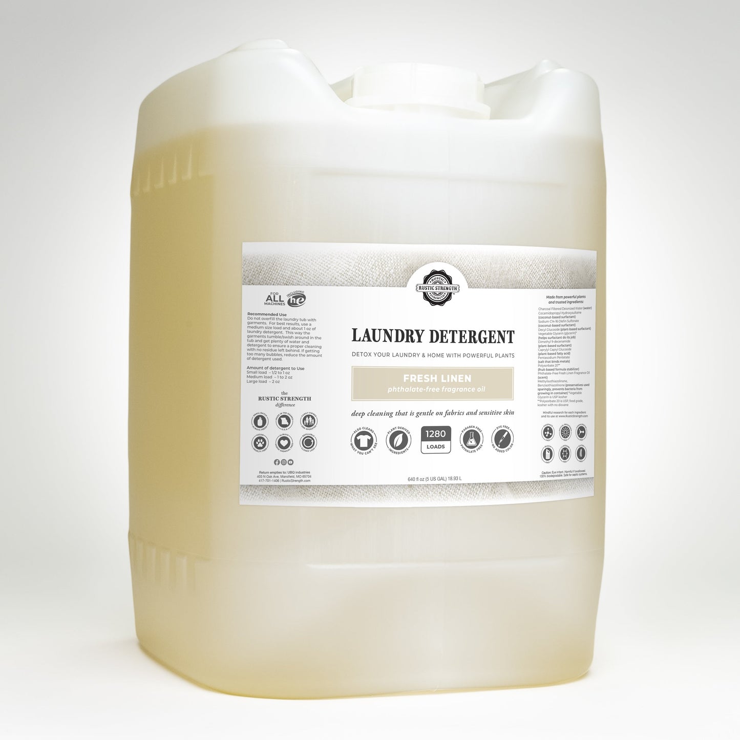 Laundry Detergent | Fresh Linen - Homeland Harvest