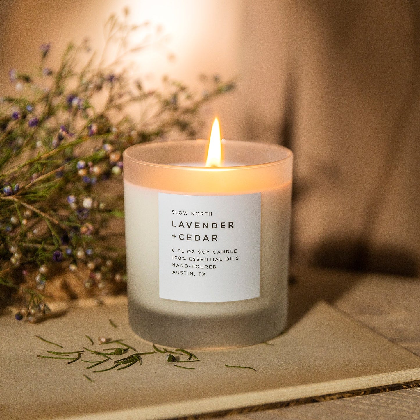 Lavender + Cedar - Signature Candle - Homeland Harvest