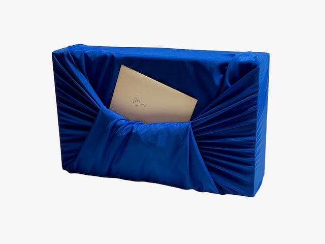 Extra Large Reusable Cloth Furoshiki Gift Wrap | Deep Blue - Homeland Harvest