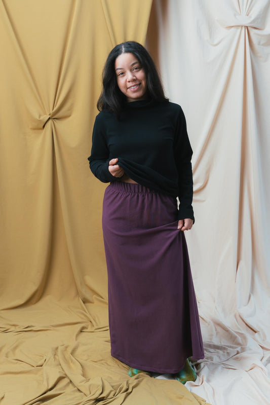 Emmeline Skirt in Plum