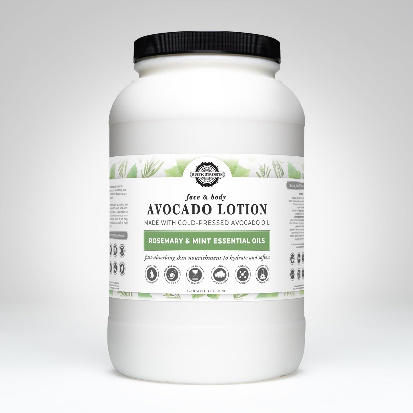 Avocado Lotion | Rosemary & Mint - Homeland Harvest