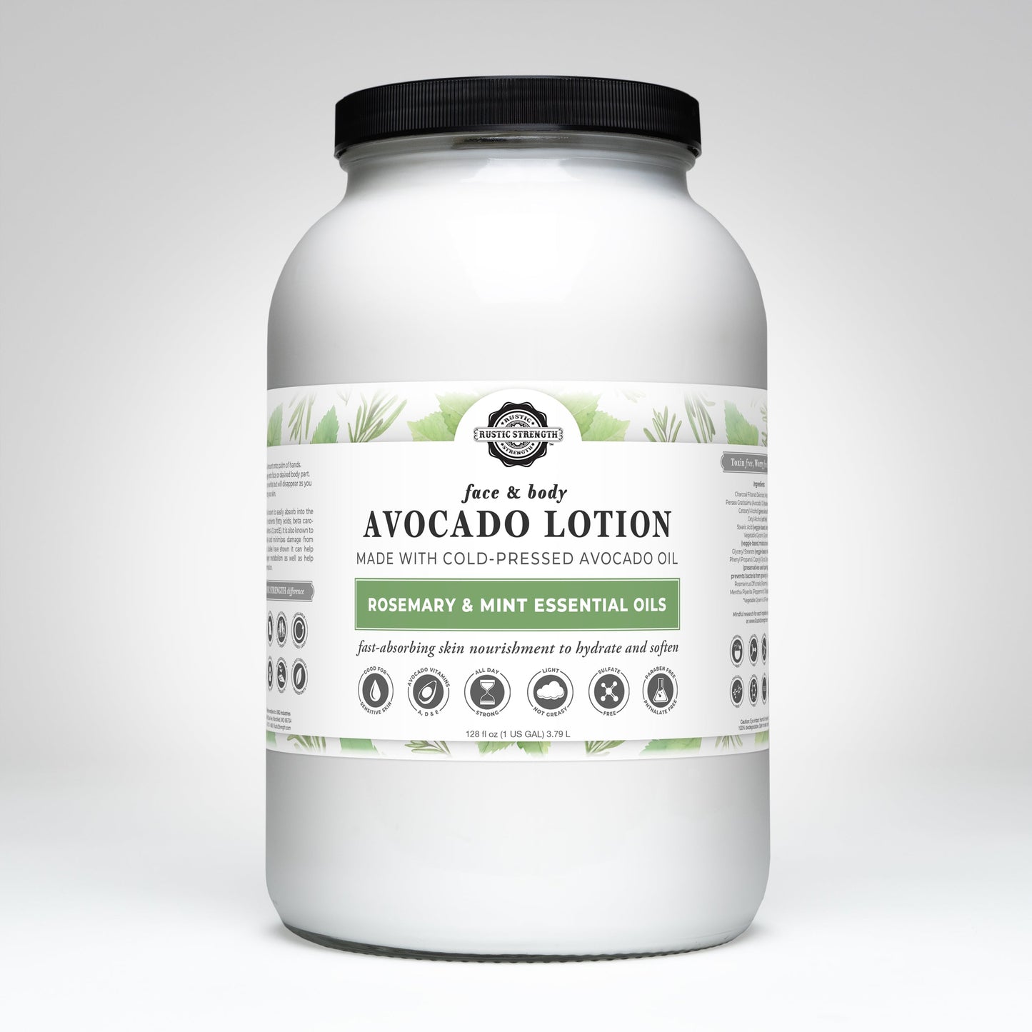 Avocado Lotion | Rosemary & Mint - Homeland Harvest