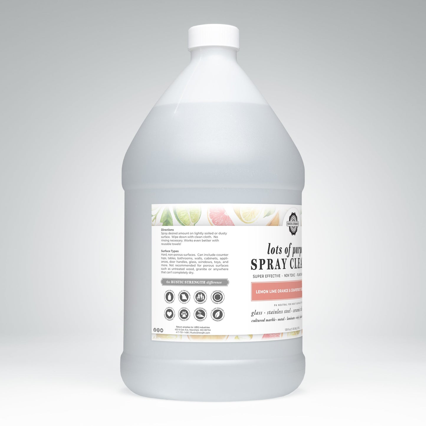 Lots of Purpose Spray Cleaner | Lemon, Lime, Orange & Grapefruit - Homeland Harvest