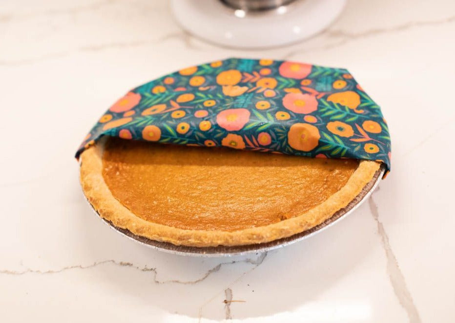 Beeswax Food Wrap - Fall Bloom Print - Homeland Harvest