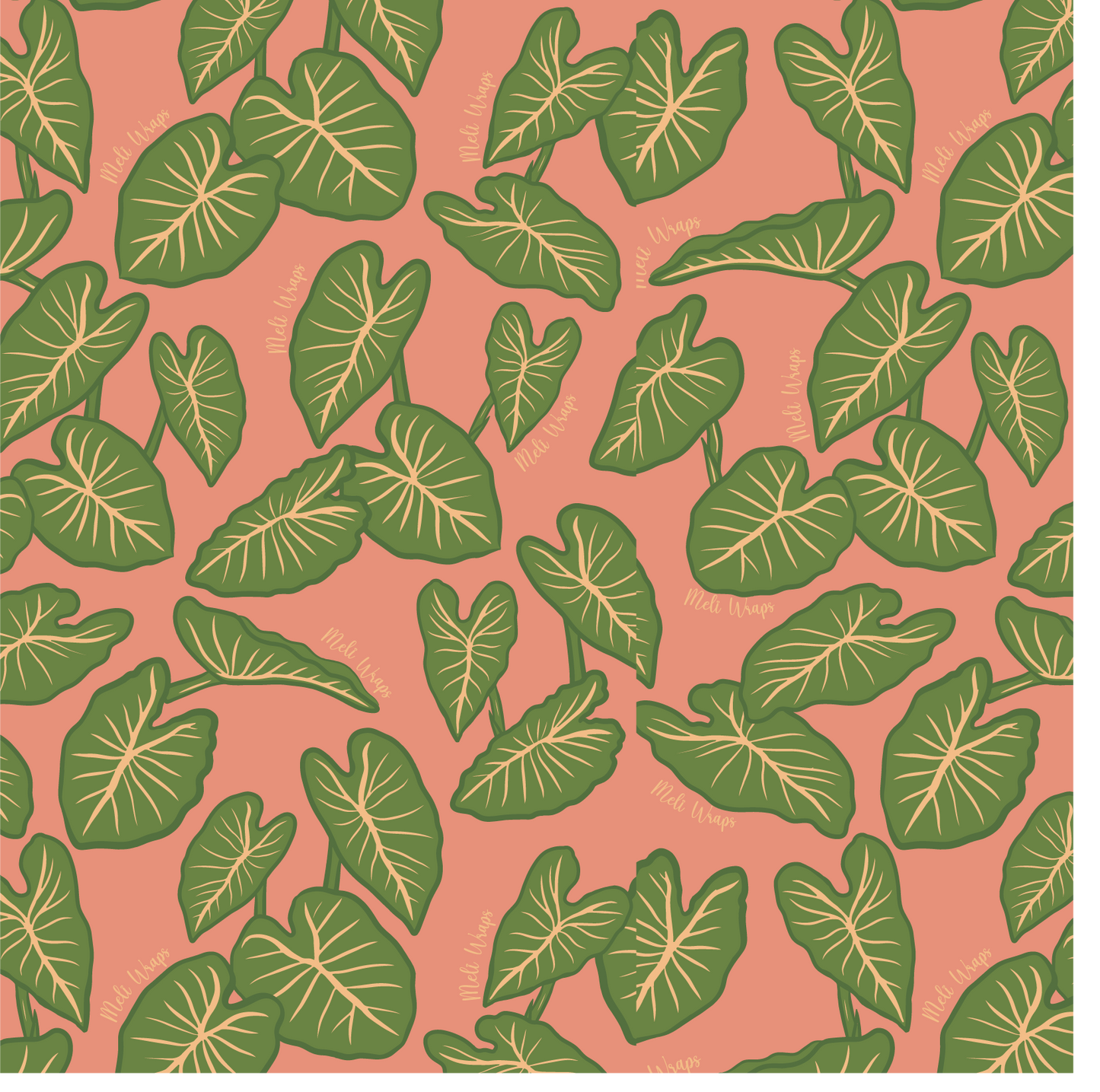 Beeswax Wrap Bulk Roll - Kalo Print - Homeland Harvest
