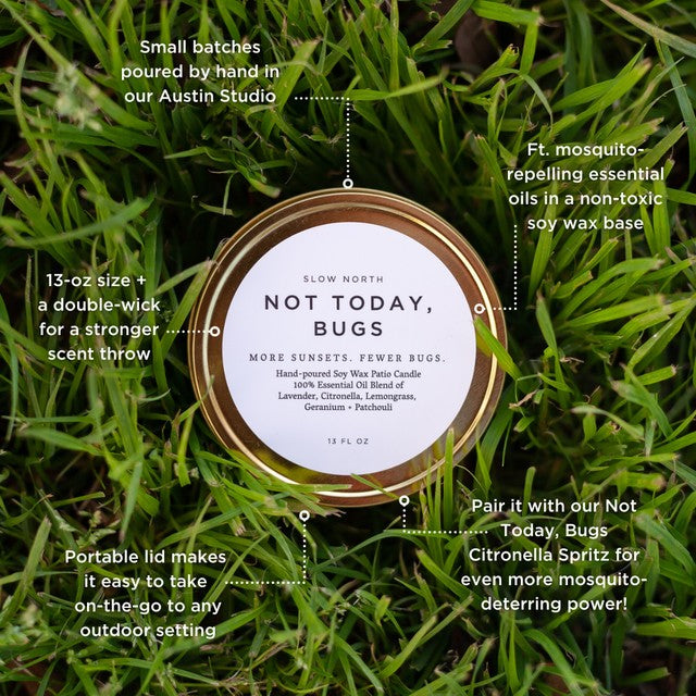 Not Today, Bugs - Mosquito Candle - Homeland Harvest