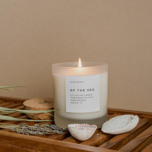 Of The Sea - Signature Candle (Eucalyptus + Lavender + Peppermint) - Homeland Harvest