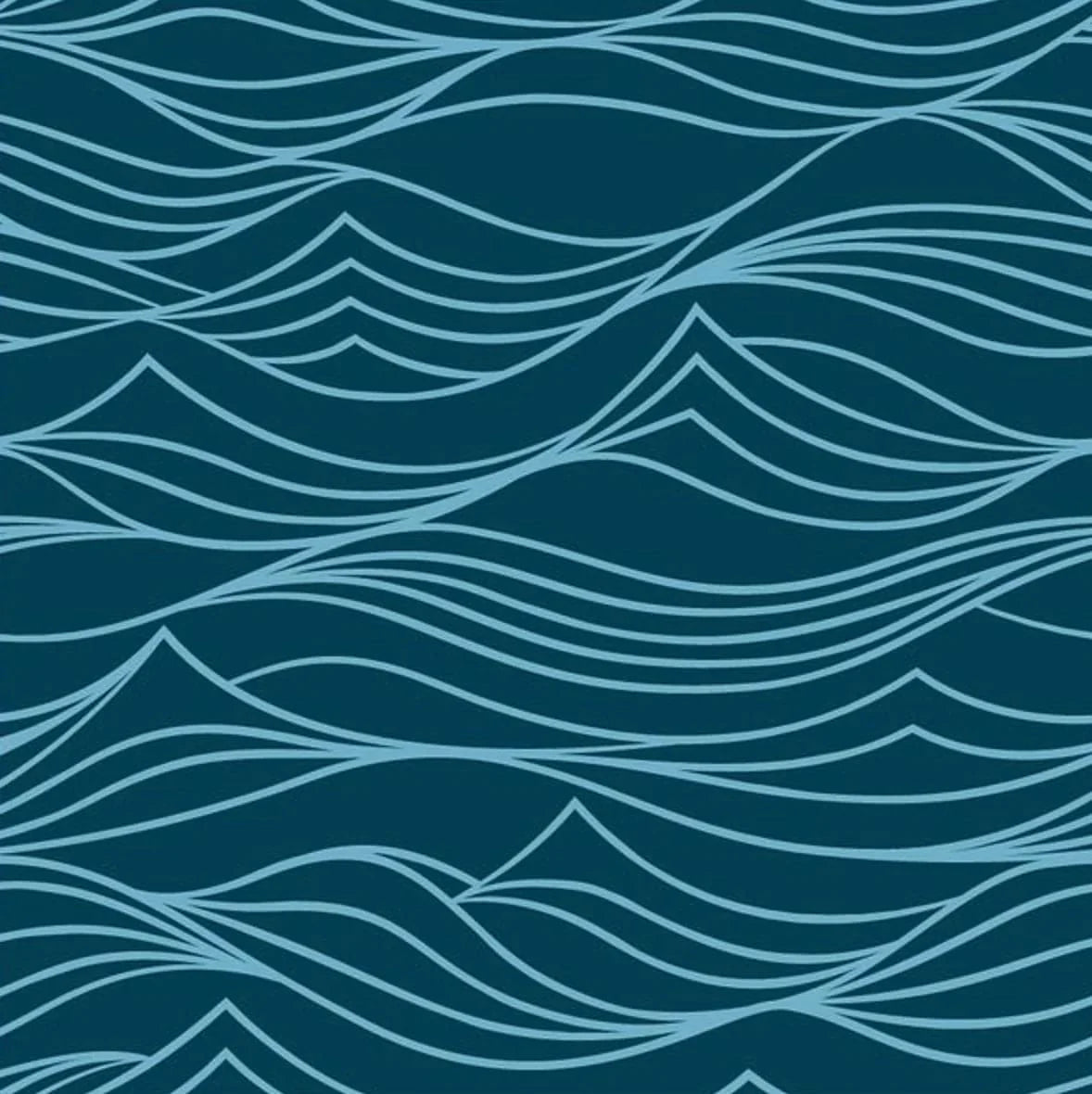 Large Reusable Cloth Furoshiki Gift Wrap | Whales & Waves - Homeland Harvest