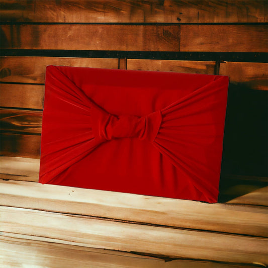 Small Reusable Cloth Furoshiki Gift Wrap | Bright Red - Homeland Harvest