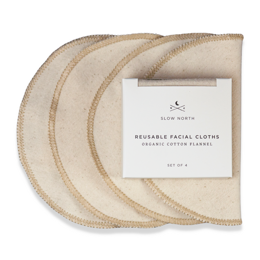 Set of 4 Reusable Facial Cloths - Homeland Harvest