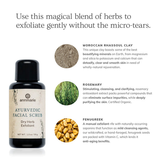 Ayurvedic Facial Scrub (30ml)- Collective - Homeland Harvest