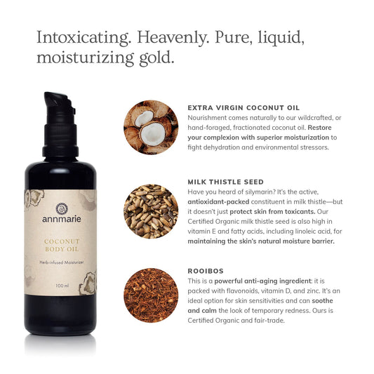 Coconut Body Oil (100ml)- Collective - Homeland Harvest