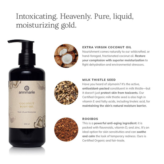 Coconut Body Oil (200ml)- Collective - Homeland Harvest