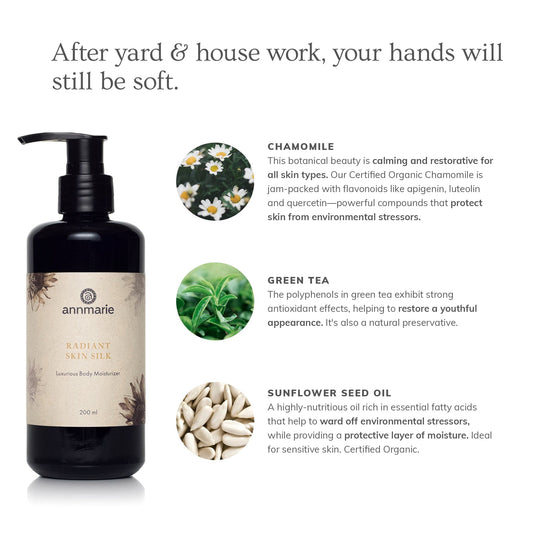 Radiant Skin Silk Body Lotion (200ml)- Collective - Homeland Harvest