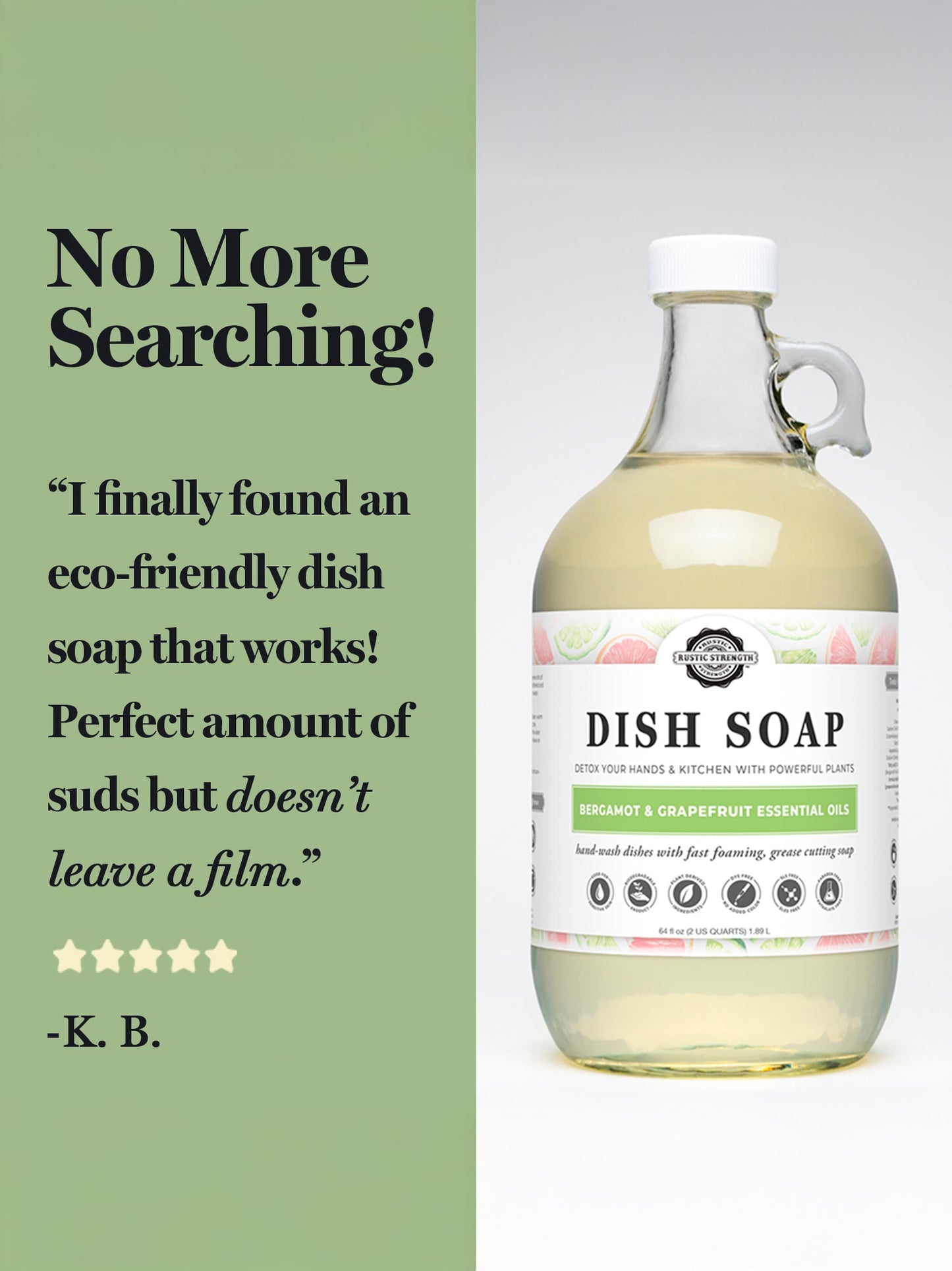 Dish Soap | Lemon & Eucalyptus - Homeland Harvest