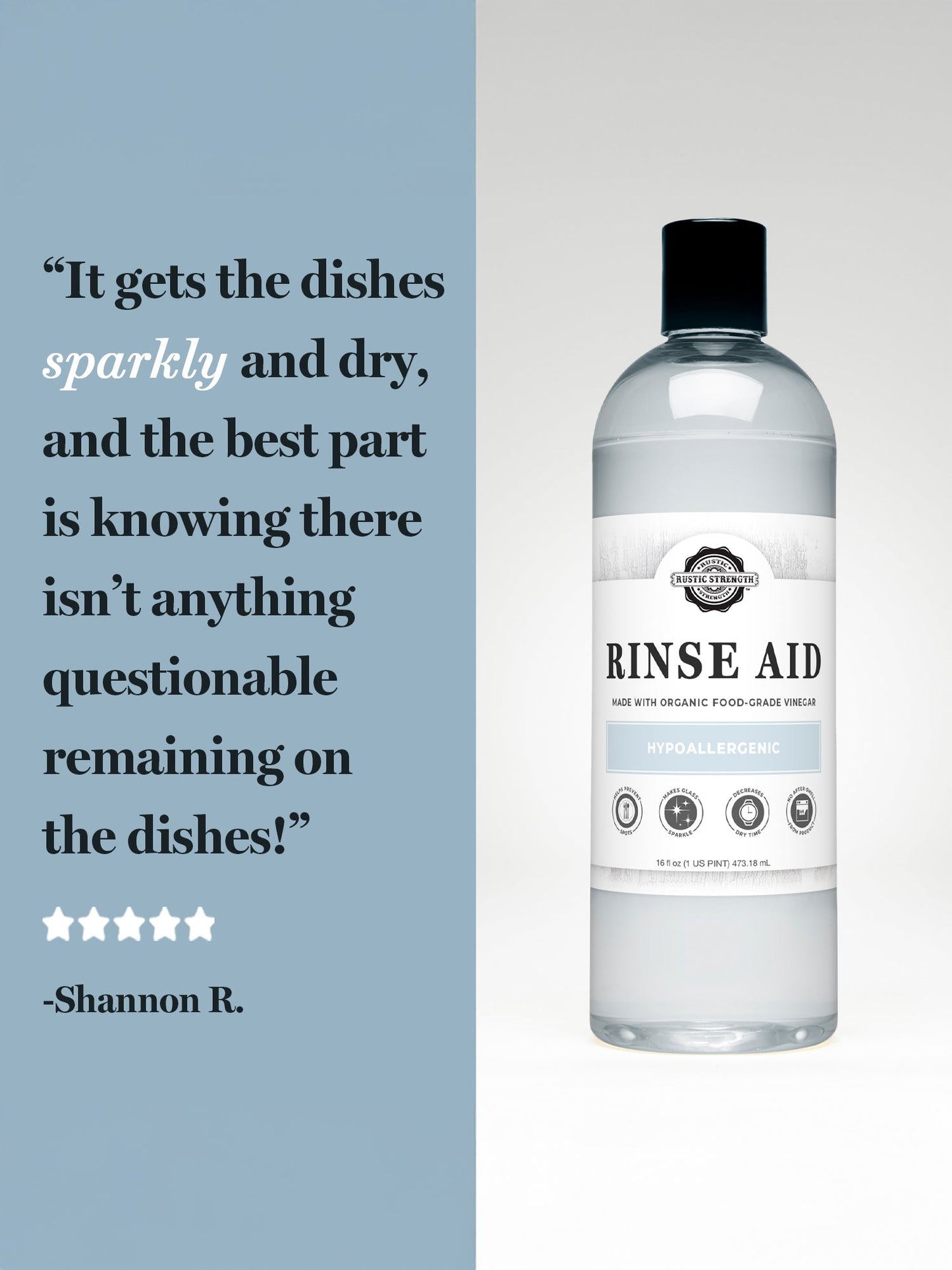 Rinse Aid for Automatic Dishwashers | Light Cherry - Homeland Harvest